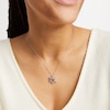 Unstoppable Love™ Blue and White Lab-Created Sapphire Snowflake Pendant in Sterling Silver