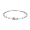 Thumbnail Image 1 of Unstoppable Love™ Diamond Accent Sideways Infinity Symbol Bangle in Sterling Silver