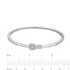 Thumbnail Image 2 of Unstoppable Love™ Diamond Accent Sideways Infinity Symbol Bangle in Sterling Silver
