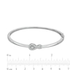 Thumbnail Image 3 of Unstoppable Love™ Diamond Accent Sideways Infinity Symbol Bangle in Sterling Silver