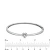Unstoppable Love™ Diamond Accent Heart Frame Bangle in Sterling Silver