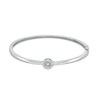 Thumbnail Image 0 of Unstoppable Love™ Diamond Accent Circle Frame Bangle in Sterling Silver