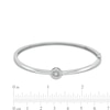 Thumbnail Image 2 of Unstoppable Love™ Diamond Accent Circle Frame Bangle in Sterling Silver
