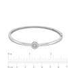 Thumbnail Image 3 of Unstoppable Love™ Diamond Accent Circle Frame Bangle in Sterling Silver