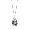 Thumbnail Image 0 of Disney Treasures Monsters, Inc. 0.11 CT. T.W. Diamond and Blue Topaz Sully Pendant in Sterling Silver