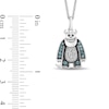 Thumbnail Image 1 of Disney Treasures Monsters, Inc. 0.11 CT. T.W. Diamond and Blue Topaz Sully Pendant in Sterling Silver