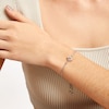 Thumbnail Image 2 of Unstoppable Love™ Diamond Accent Tilted Square Frame Bolo Bracelet in Sterling Silver - 9.5"