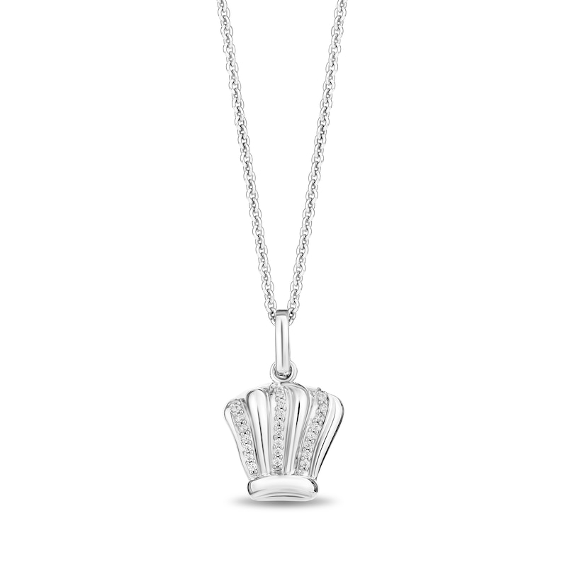 Disney Treasures Ratatouille 0.05 CT. T.W. Diamond Chef's Toque Pendant in Sterling Silver