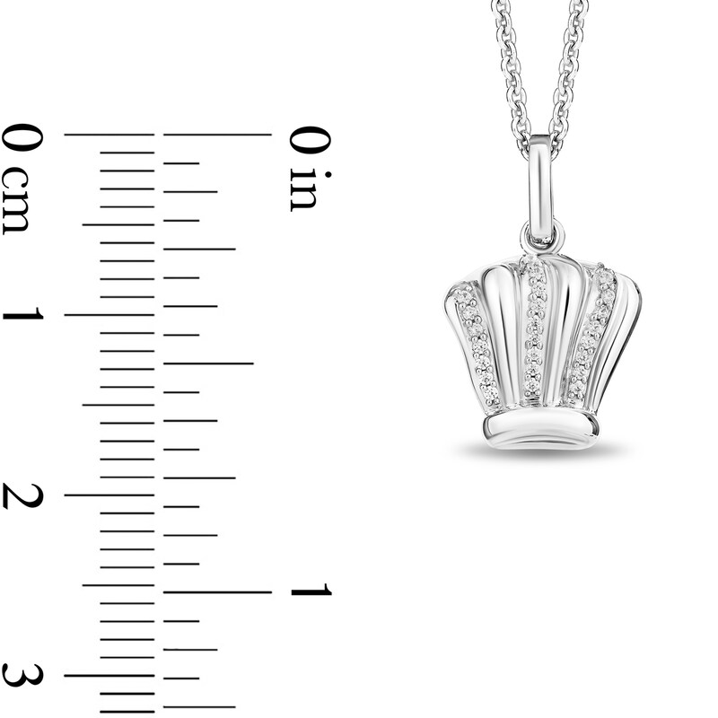 Main Image 2 of Disney Treasures Ratatouille 0.05 CT. T.W. Diamond Chef's Toque Pendant in Sterling Silver