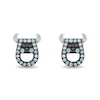 Thumbnail Image 1 of Disney Treasures Monsters, Inc. Blue Topaz and Diamond Accent Sully Stud Earrings in Sterling Silver