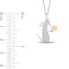 Thumbnail Image 2 of Disney Treasures Ratatouille 0.11 CT. T.W. Diamond Remy Pendant in Sterling Silver and 10K Gold