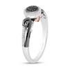 Thumbnail Image 2 of Disney Treasures The Nightmare Before Christmas 0.145 CT. T.W. Diamond Hill Ring in Sterling Silver and 10K Rose Gold