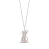 Thumbnail Image 0 of Disney Treasures Ratatouille 0.08 CT. T.W. Diamond Chef Remy Pendant in Sterling Silver and 10K Rose Gold
