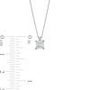 Thumbnail Image 3 of 0.50 CT. Certified Princess-Cut Diamond Solitaire Pendant in 14K White Gold (J/I3)