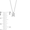 Thumbnail Image 3 of 0.50 CT. Certified Princess-Cut Diamond Solitaire Pendant in 14K White Gold (J/I3)