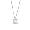Thumbnail Image 1 of 1.00 CT. Certified Princess-Cut Diamond Solitaire Pendant in 14K White Gold (J/I3)