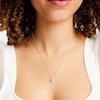 Thumbnail Image 2 of 1.00 CT. Certified Princess-Cut Diamond Solitaire Pendant in 14K White Gold (J/I3)