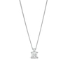 Thumbnail Image 0 of 0.30 CT. Certified Princess-Cut Diamond Solitaire Pendant in 14K White Gold (J/I3)