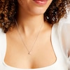 Thumbnail Image 2 of 0.30 CT. Certified Princess-Cut Diamond Solitaire Pendant in 14K White Gold (J/I3)