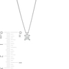 Thumbnail Image 3 of 0.30 CT. Certified Princess-Cut Diamond Solitaire Pendant in 14K White Gold (J/I3)