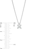Thumbnail Image 4 of 0.30 CT. Certified Princess-Cut Diamond Solitaire Pendant in 14K White Gold (J/I3)
