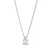 Thumbnail Image 1 of 0.20 CT. Certified Princess-Cut Diamond Solitaire Pendant in 14K White Gold (J/I3)