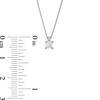 Thumbnail Image 4 of 0.20 CT. Certified Princess-Cut Diamond Solitaire Pendant in 14K White Gold (J/I3)