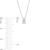 Thumbnail Image 4 of 0.10 CT. Certified Princess-Cut Diamond Solitaire Pendant in 14K White Gold (J/I3)