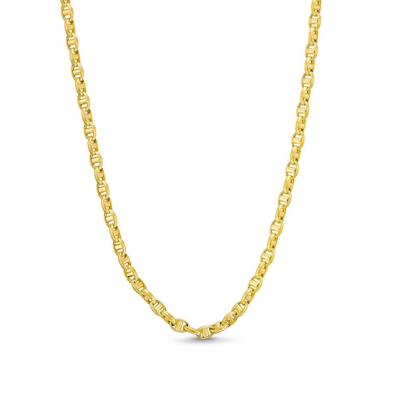 Men's 3.6mm Anchor Link Chain Necklace in Solid 10K Gold - 20"|Peoples Jewellers
