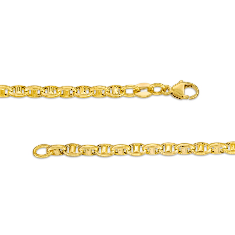 Main Image 3 of Men's 3.6mm Anchor Link Chain Necklace in Solid 10K Gold - 20"