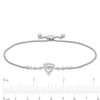 Thumbnail Image 3 of Unstoppable Love™ Diamond Accent Triangle Frame Bolo Bracelet in Sterling Silver - 9.5"