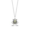 Thumbnail Image 1 of Disney Treasures Monster's Inc. Peridot and 0.065 CT. T.W. Diamond Mike Wazowski Pendant in Sterling Silver