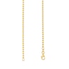 2.0mm Bead Chain with Heart Dangle Bracelet in 10K Gold - 7.5"