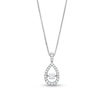 Thumbnail Image 1 of Unstoppable Love™ 0.25 CT. T.W. Diamond Teardrop Pendant in Sterling Silver