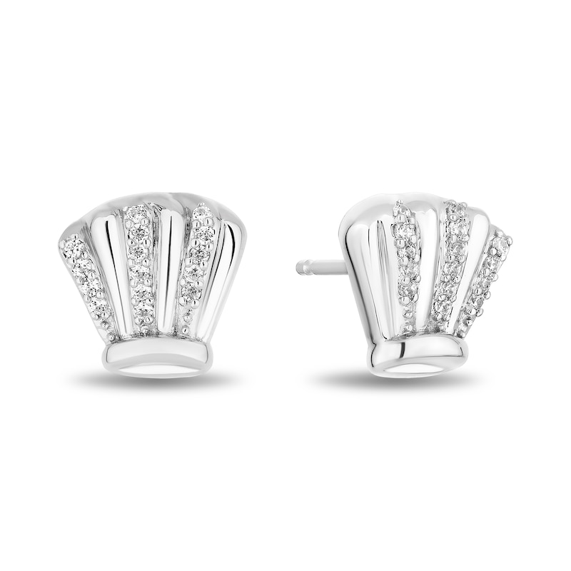 Disney Treasures Ratatouille 0.085 CT. T.W. Diamond Chef's Toque Stud Earrings in Sterling Silver