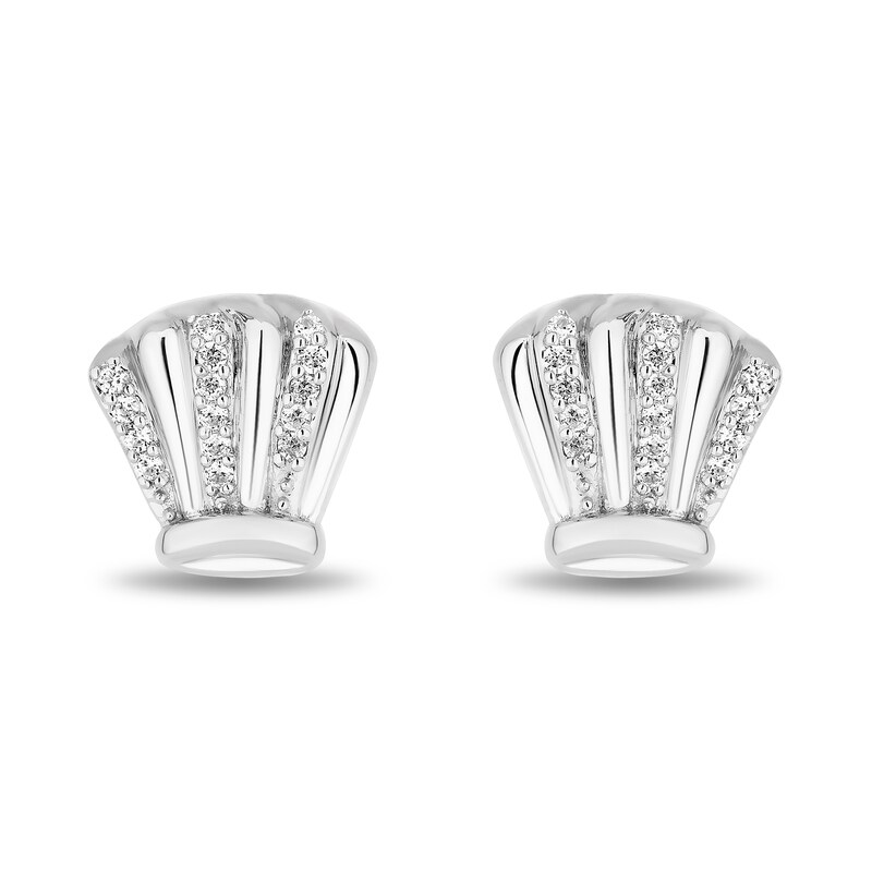 Main Image 2 of Disney Treasures Ratatouille 0.085 CT. T.W. Diamond Chef's Toque Stud Earrings in Sterling Silver