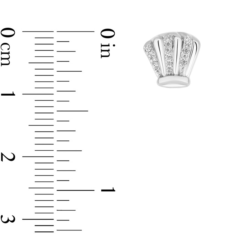 Main Image 3 of Disney Treasures Ratatouille 0.085 CT. T.W. Diamond Chef's Toque Stud Earrings in Sterling Silver