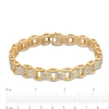 Thumbnail Image 3 of Men's 1.95 CT. T.W. Diamond Multi-Row Link Bracelet in 10K Gold - 8.5"