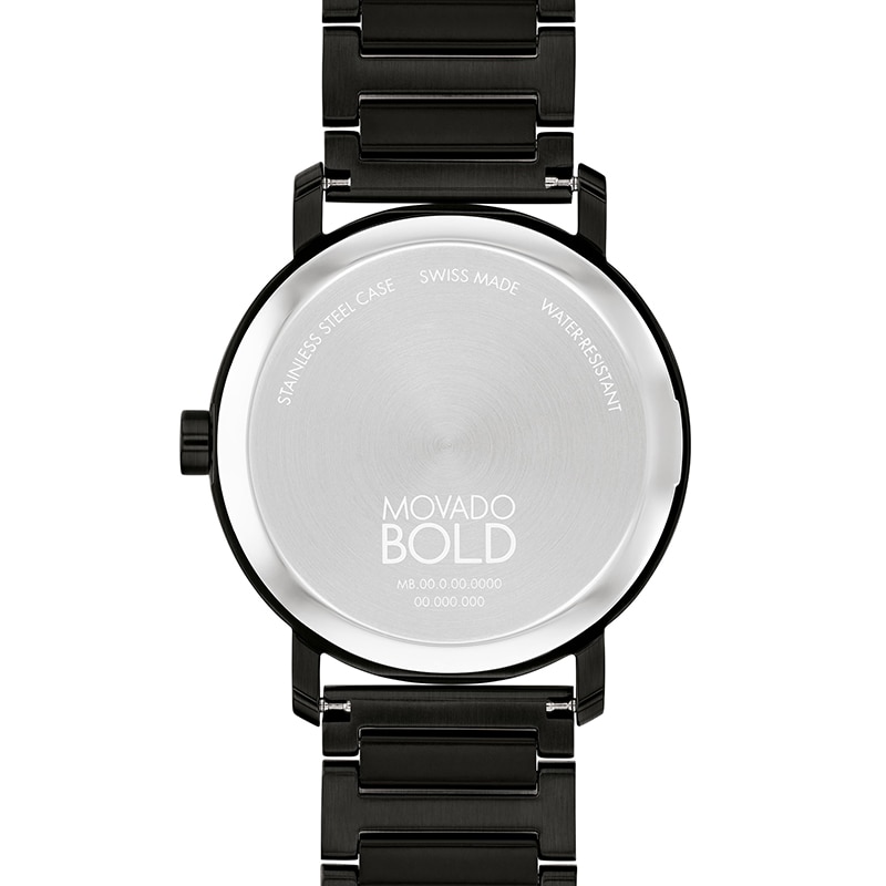 Men's Movado Bold® Evolution Black IP Watch with Textured Tonal Black Dial (Model: 3601112)