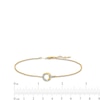 Thumbnail Image 3 of Diamond Accent Circle Anklet in 10K Gold