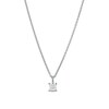 Thumbnail Image 1 of Trouvaille Collection 0.20 CT. DeBeers®-Graded Princess-Cut Diamond Solitaire Pendant in 14K White Gold (F/I1)