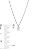 Thumbnail Image 4 of Trouvaille Collection 0.20 CT. DeBeers®-Graded Princess-Cut Diamond Solitaire Pendant in 14K White Gold (F/I1)
