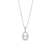 Thumbnail Image 0 of Unstoppable Love™ 0.50 CT. T.W. Diamond Vintage-Style Teardrop Pendant in 10K White Gold