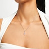 Thumbnail Image 2 of Unstoppable Love™ 0.50 CT. T.W. Diamond Vintage-Style Teardrop Pendant in 10K White Gold