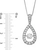 Thumbnail Image 3 of Unstoppable Love™ 1.50 CT. T.W. Diamond Teardrop Pendant in 10K White Gold