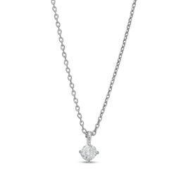 0.20 CT. Diamond Solitaire Pendant in 14K White Gold (J/I2)