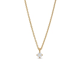 0.20 CT. Diamond Solitaire Pendant in 14K Gold (J/I2)