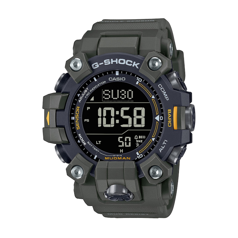 Men's Casio G-Shock Master of G MUDMAN Black Strap Digital Watch with Black Dial (Model: GW9500-3)|Peoples Jewellers