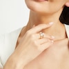 Thumbnail Image 2 of EFFY™ Collection Opal and 0.085 CT. T.W. Diamond Three Stone Ring in 14K Gold