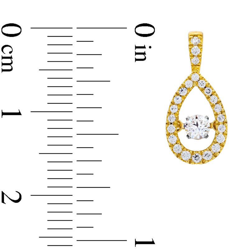 Main Image 3 of Unstoppable Love™ 0.50 CT. T.W. Diamond Vintage-Style Teardrop Earrings in 10K Gold